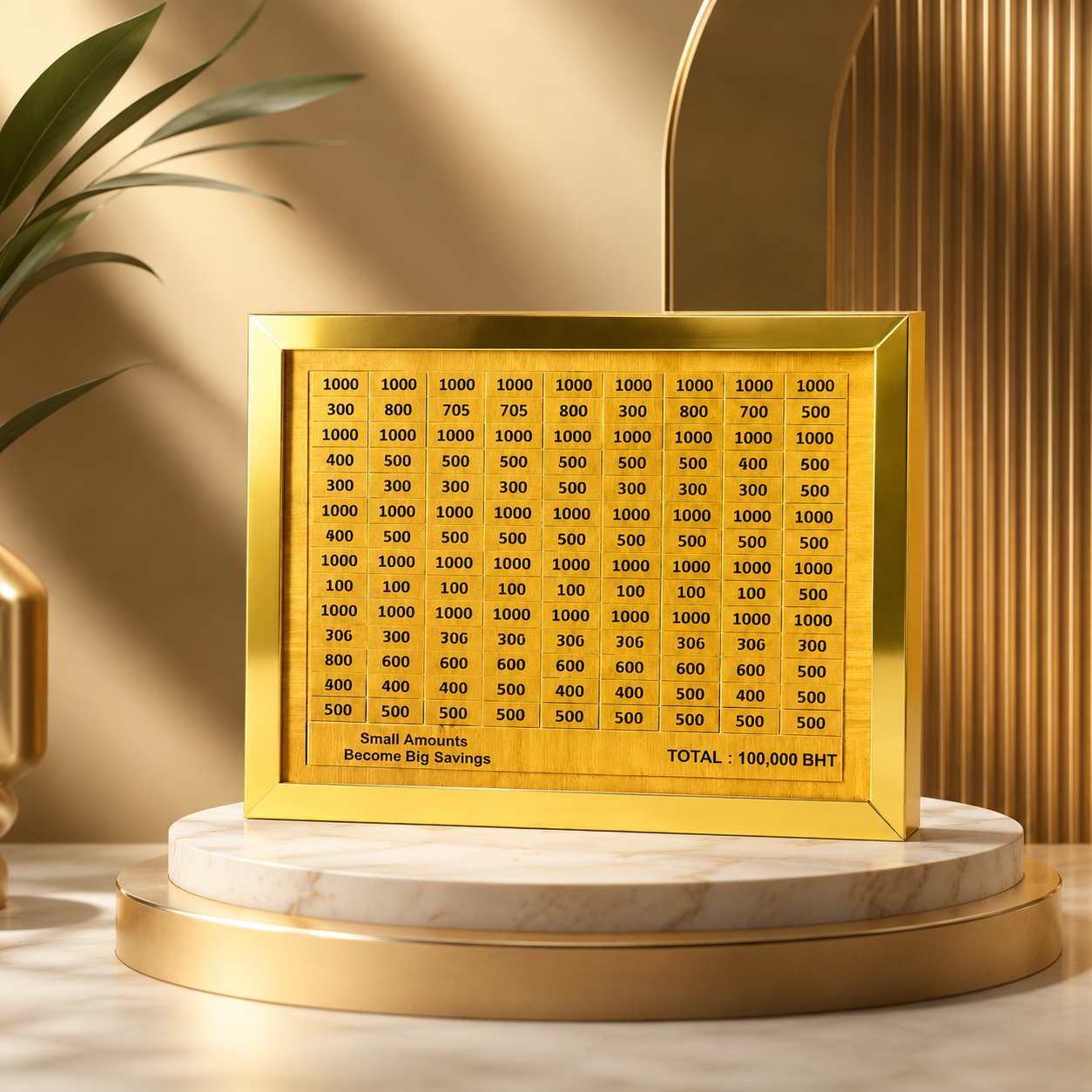 Wooden Coin Bank - Stylish Money Saving Box for Home 2